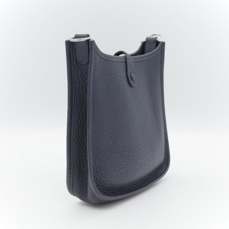Hermès 愛馬仕  Mini Evelyne 16 Amazone  深藍色 小牛皮 斜背包-3