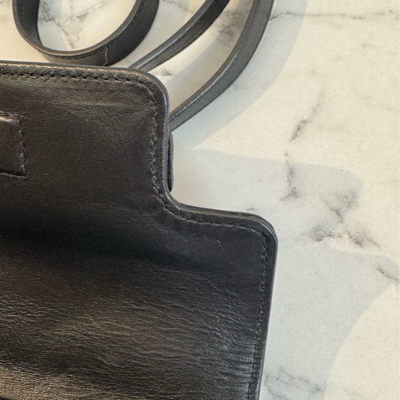 Versace黑皮革/黑白馬毛斜背包  貴氣十足✨✨-13