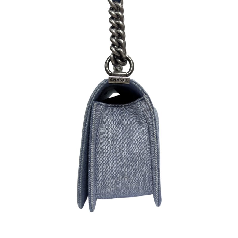 CHANEL Boy 洗水牛仔布 手袋-8