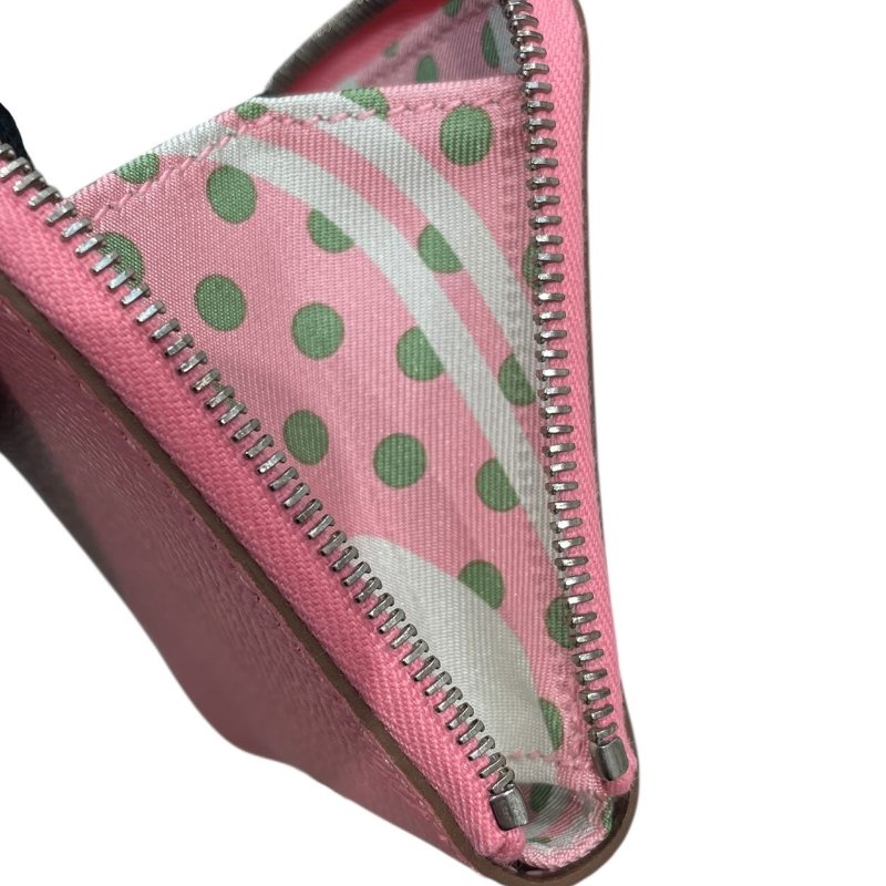 HERMES 愛馬仕 SILK IN 絲巾零錢包 EPSOM 普皮 粉色 銀釦-11