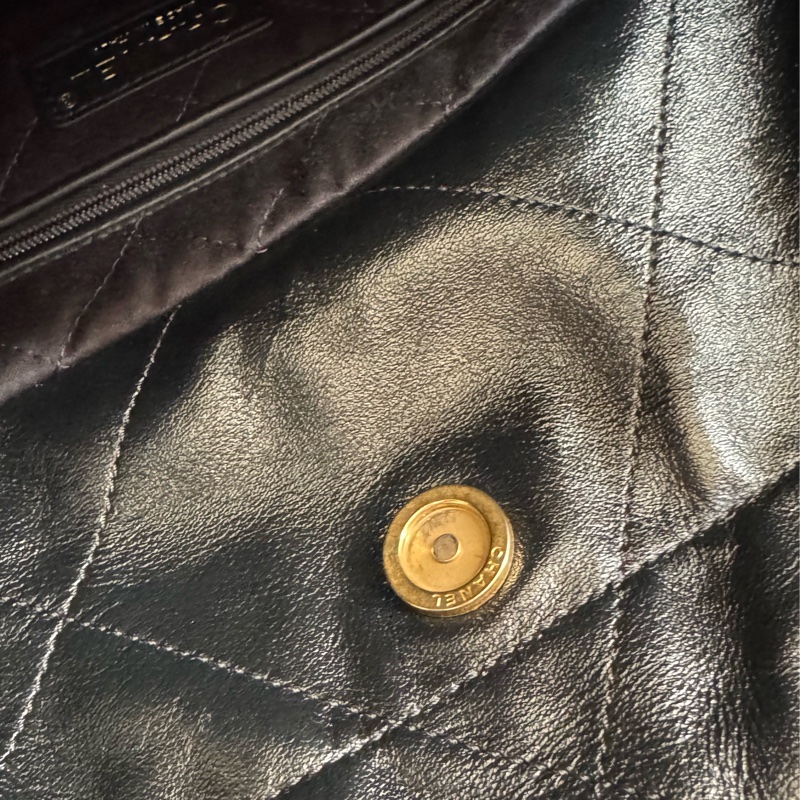 Chanel黑色金字樣22bag小號 最經典最搶手的尺寸-15