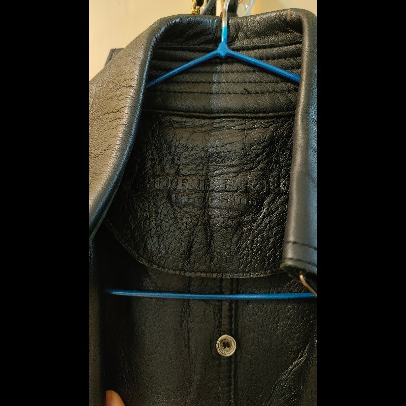 Burberry Black Label 真皮羊皮長版風衣外套｜36｜日本線停產款-3