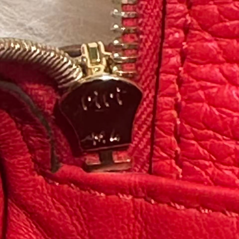 愛馬仕Mini Lindy19紅色金釦-4