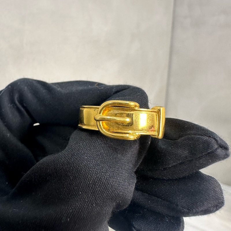Hermes 中古 金色腰帶絲巾環-2