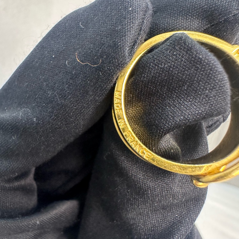 Hermes 中古 金色腰帶絲巾環-3