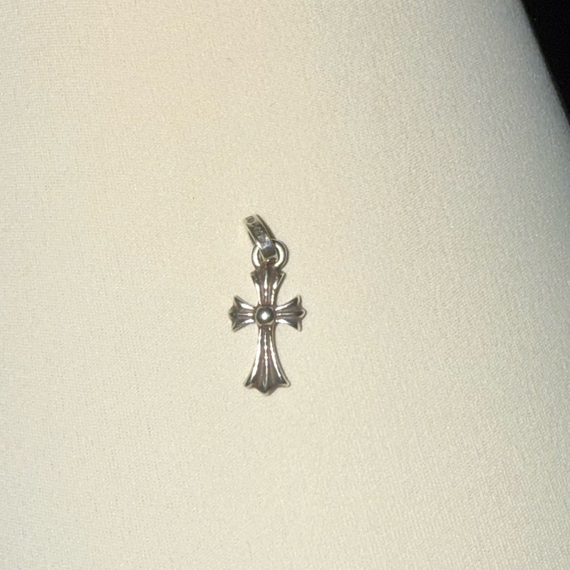 chrome hearts 克羅心 戴鑽十字 吊墜-1