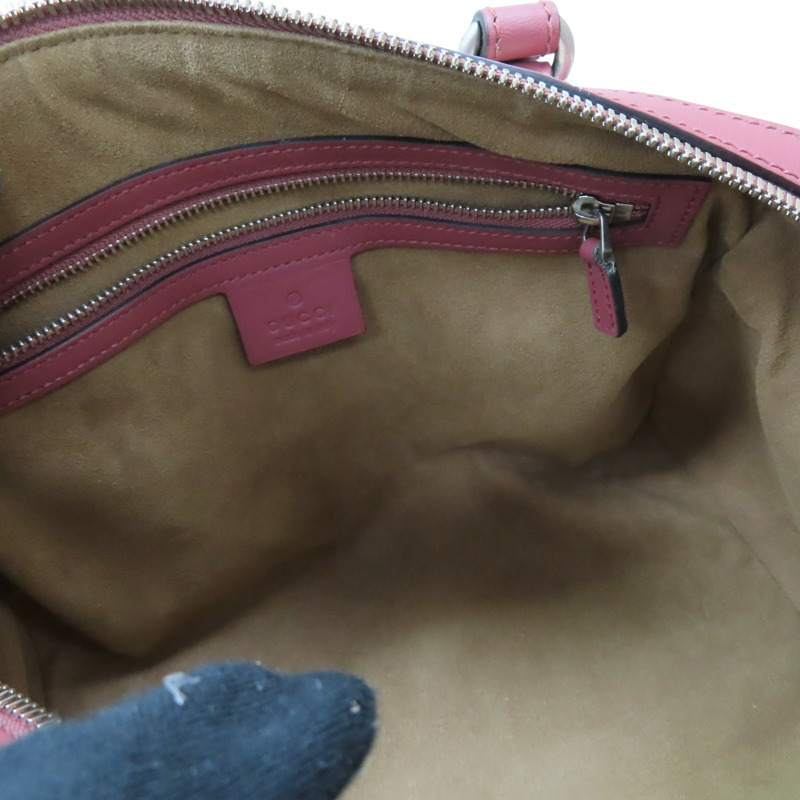 棕色帆布 紅色牛皮 花朵印花 GG Blooms 兩用包【GUCCI 古馳】 409529-4