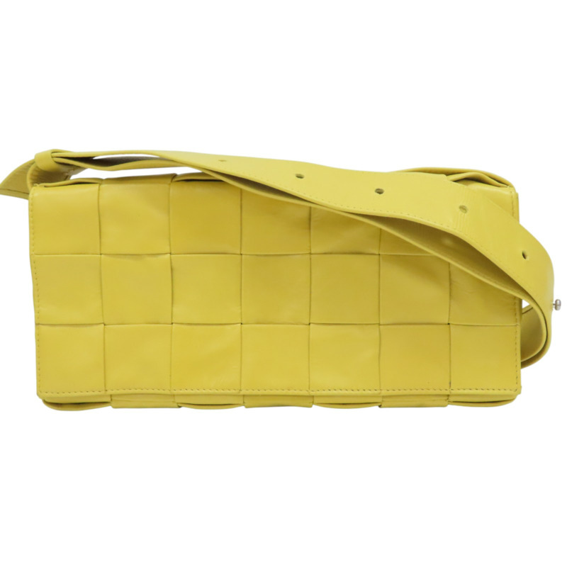 黃色 牛皮 Stretch Cassette 肩背包【BOTTEGA VENETA BV 寶緹嘉】-0