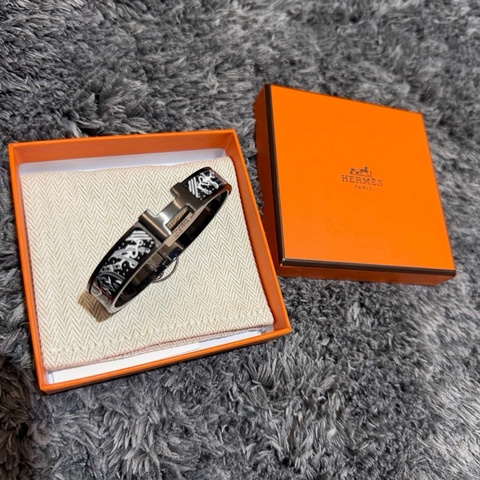 Hermes Clic H 男款 限量 黑武士 手鐲 #T5