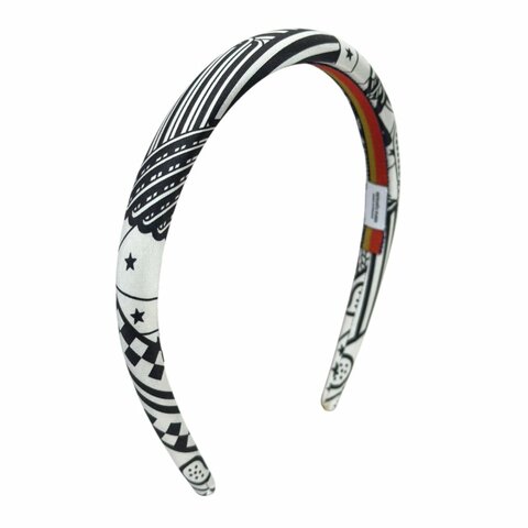 HERMES Sangles en Zigzag Bandana" Elsa 髮篐