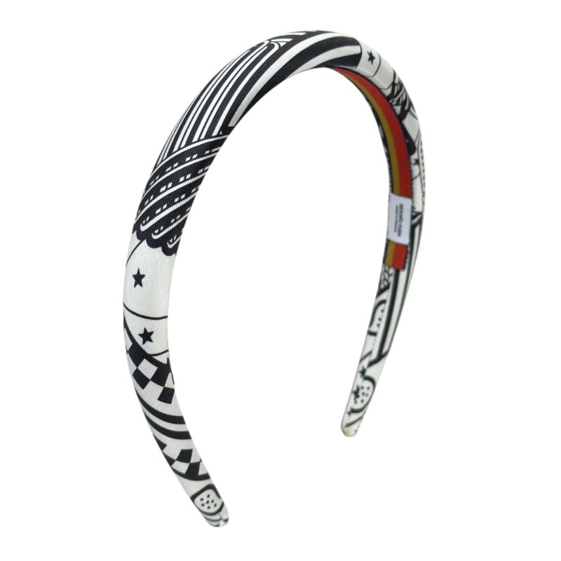 HERMES Sangles en Zigzag Bandana" Elsa 髮篐-0