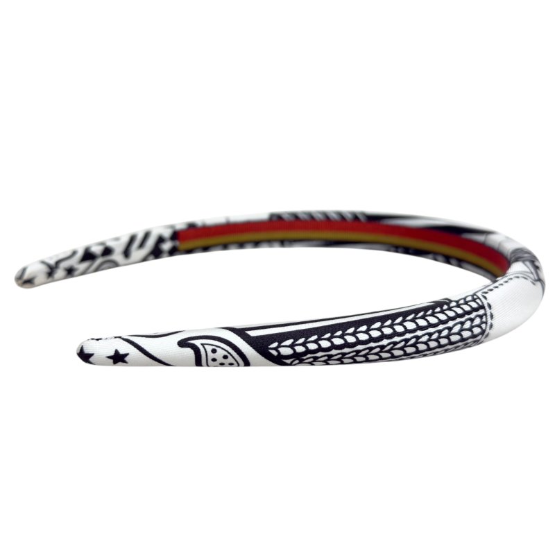 HERMES Sangles en Zigzag Bandana" Elsa 髮篐-3