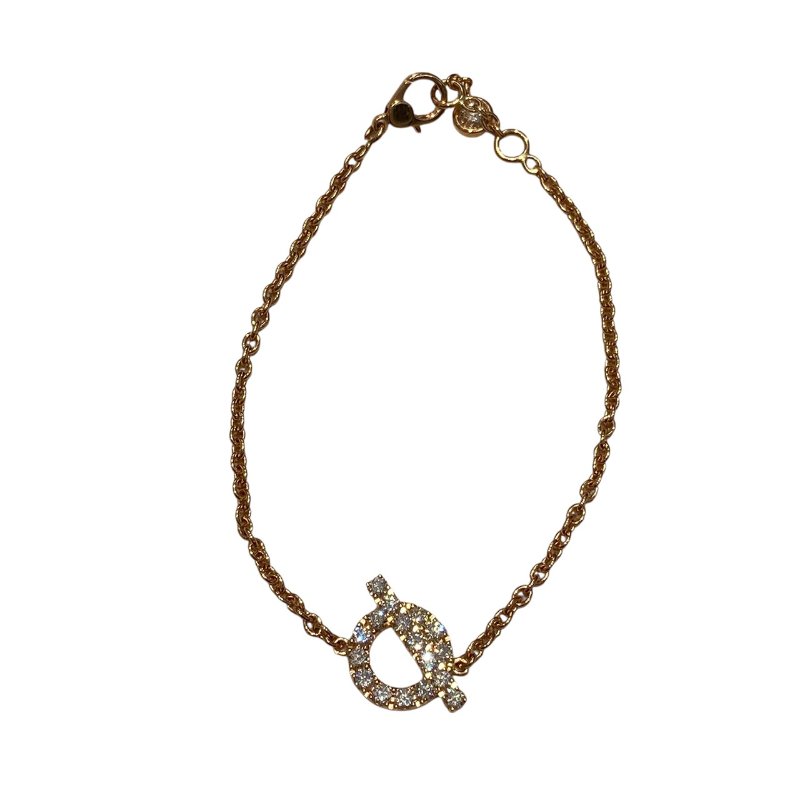 HERMES 愛馬仕 FINESSE BRACELET SH 18K 鑽石 手環 PG-1