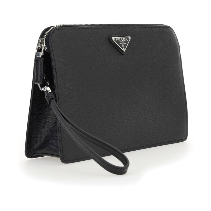 Prada 男士 徽標拉鍊手拿包均碼碼26.5cm*5cm*17cm-1