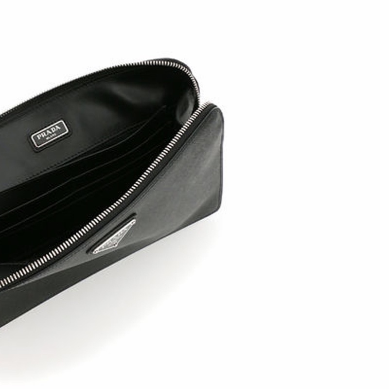 Prada 男士 徽標拉鍊手拿包均碼碼26.5cm*5cm*17cm-3