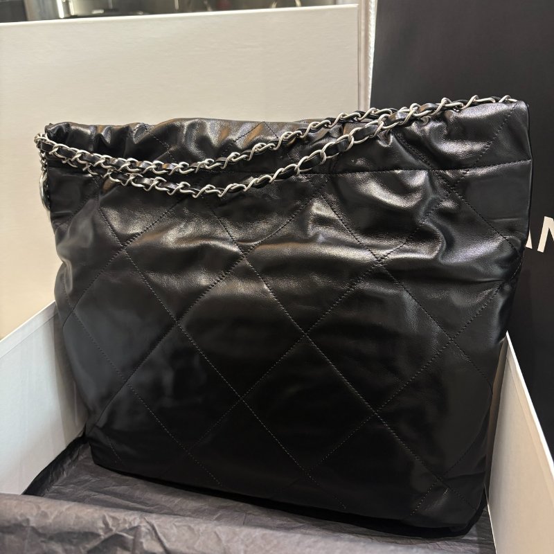 *SHIHNA名牌精品* CHANEL 22 bag 黑銀 芯片款-2
