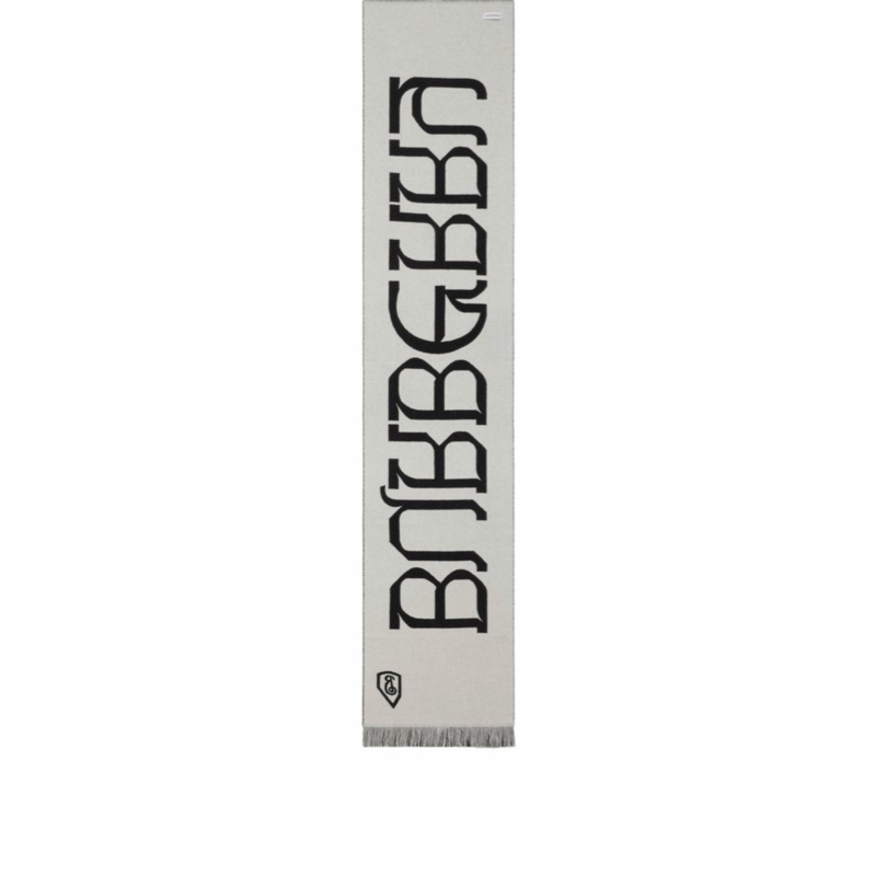 Burberry 男女同款 徽標圍巾均碼碼168cm*33cm-4