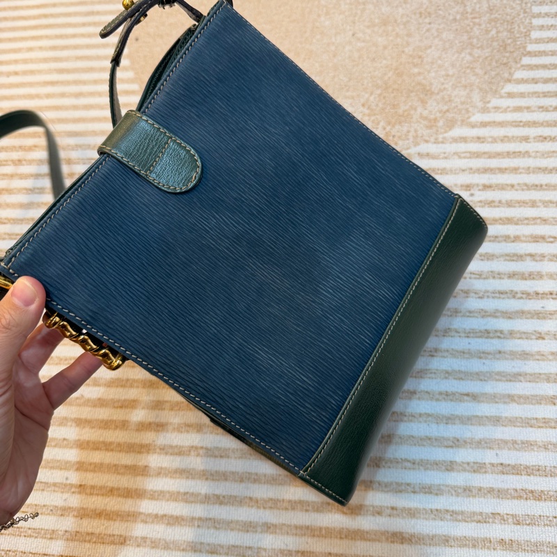 Loewe 羅意威 藍綠 蛇骨 斜孭 中古 Vintage-6