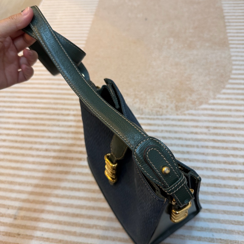 Loewe 羅意威 藍綠 蛇骨 斜孭 中古 Vintage-9