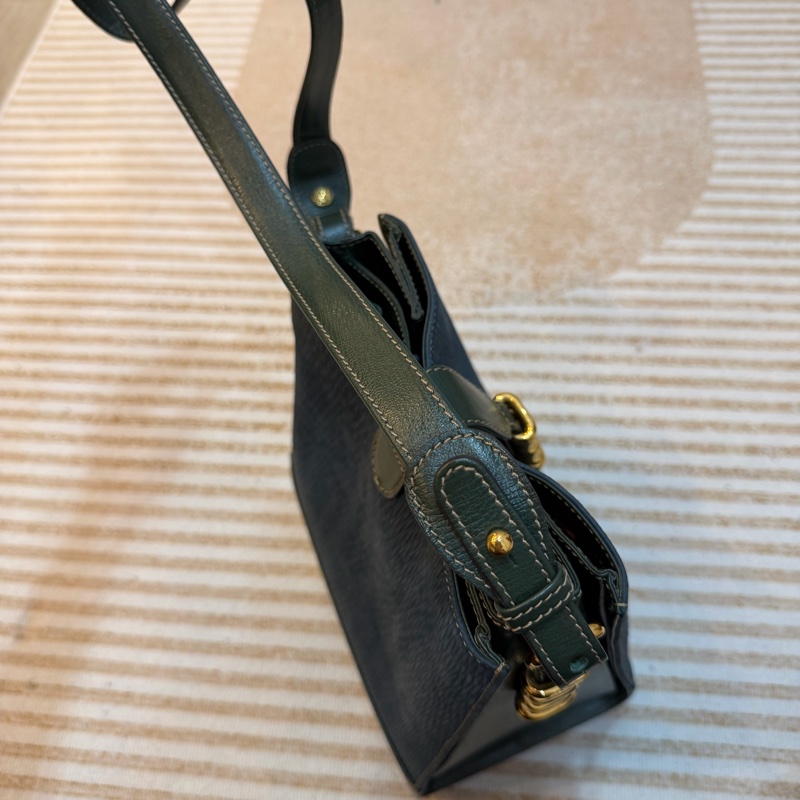 Loewe 羅意威 藍綠 蛇骨 斜孭 中古 Vintage-10