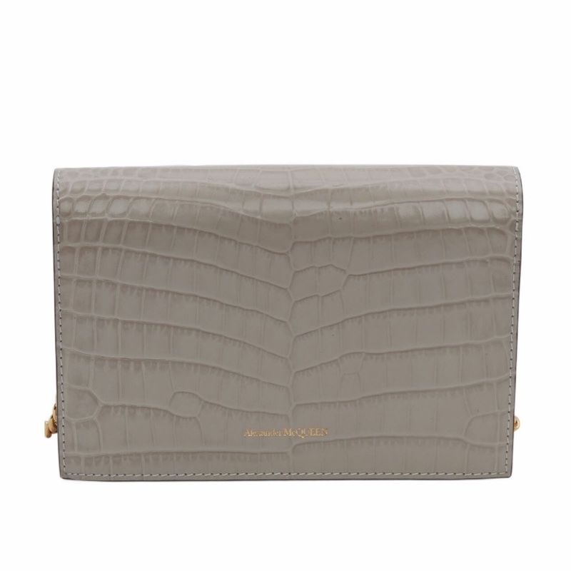 Alexander McQueen 女士 徽標單肩包均碼碼常規、19x5x13CM-4