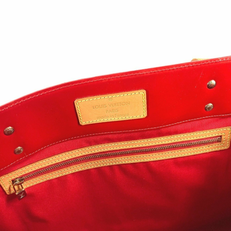 路易威登 M91084 Monogram Vernis Reed GM 單背包/托特包，波士頓帆布，女士，紅色-12