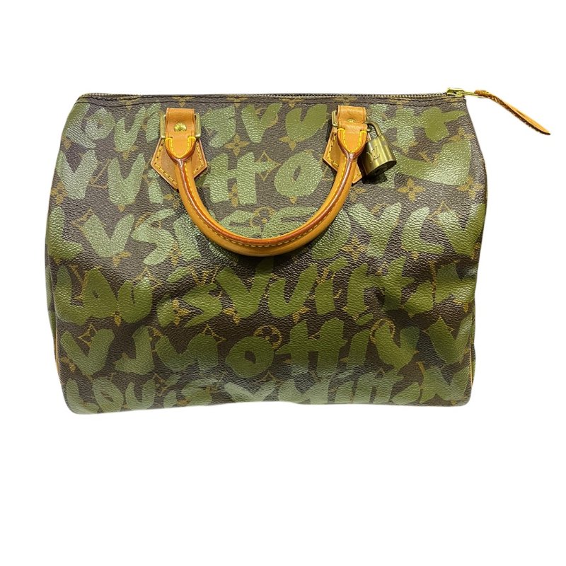 【美收精品】LV 茶綠色SPEEDY 30 5-44-0