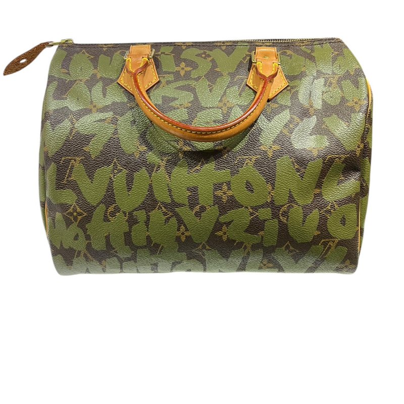 【美收精品】LV 茶綠色SPEEDY 30 5-44-1