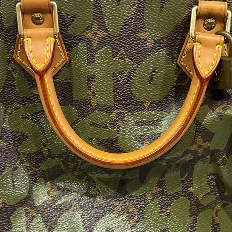 【美收精品】LV 茶綠色SPEEDY 30 5-44-8