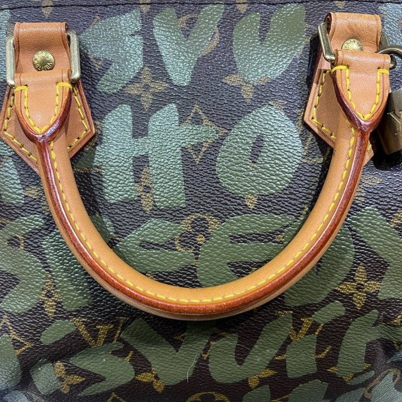 【美收精品】LV 茶綠色SPEEDY 30 5-44-9