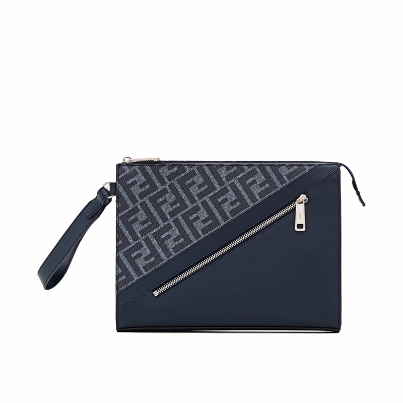 Fendi 男士 Shadow拉鍊手拿包均碼碼27cm*5cm*20cm-1