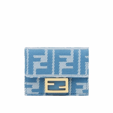 Fendi 女士 Baguette 三折提花錢包均碼碼9.5cm*3cm*7.5cm