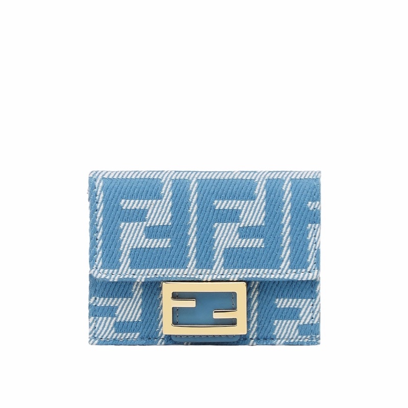 Fendi 女士 Baguette 三折提花錢包均碼碼9.5cm*3cm*7.5cm-0