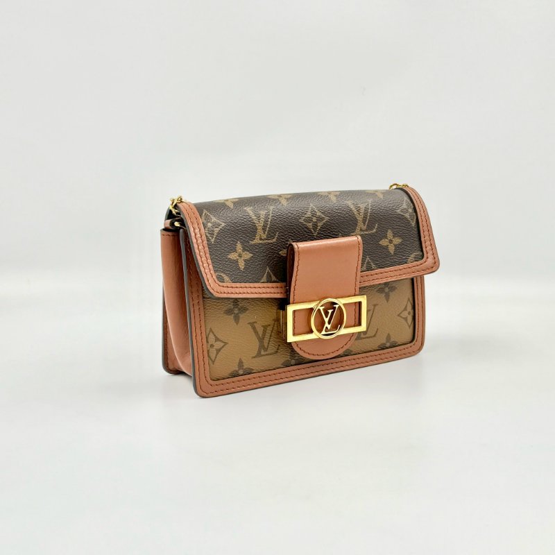 LV雙色原花達芙妮Dauphine鏈條woc M68746-3