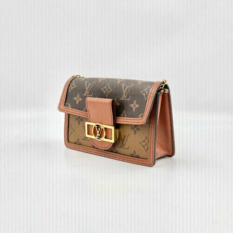 LV雙色原花達芙妮Dauphine鏈條woc M68746-4