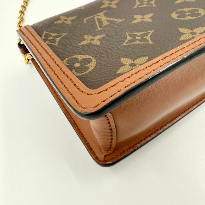 LV雙色原花達芙妮Dauphine鏈條woc M68746-9