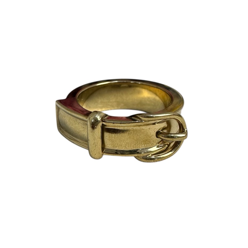 Hermes 中古 淡金色腰帶絲巾環-1