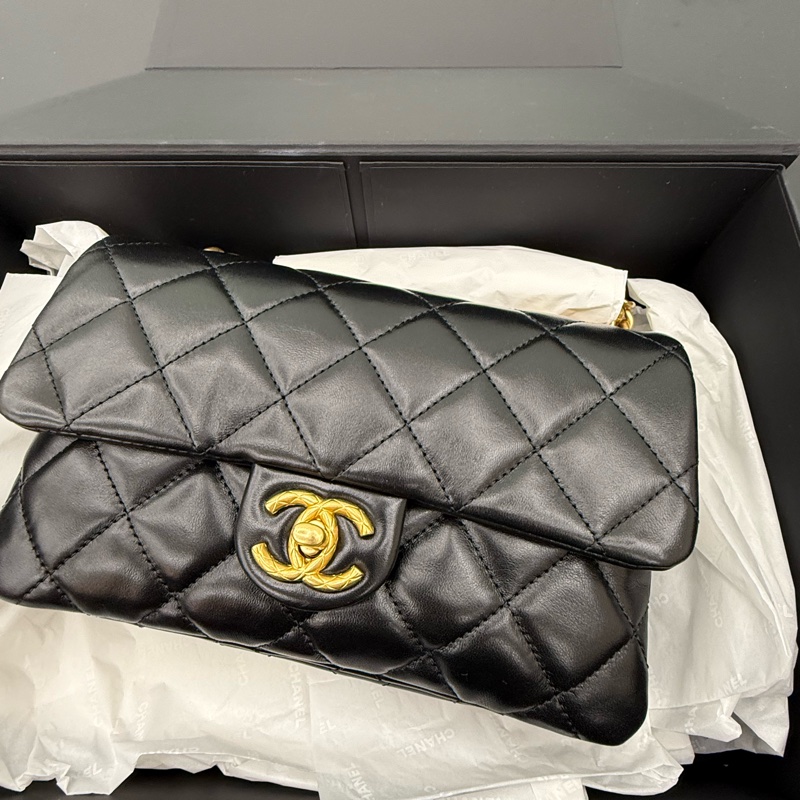 Chanel 羊皮 口蓋包-2
