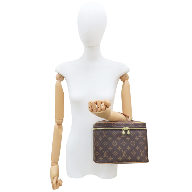 棕色 原花帆布 NICE BB 手提化妝箱【LOUIS VUITTON LV 路易威登】 M42265-6