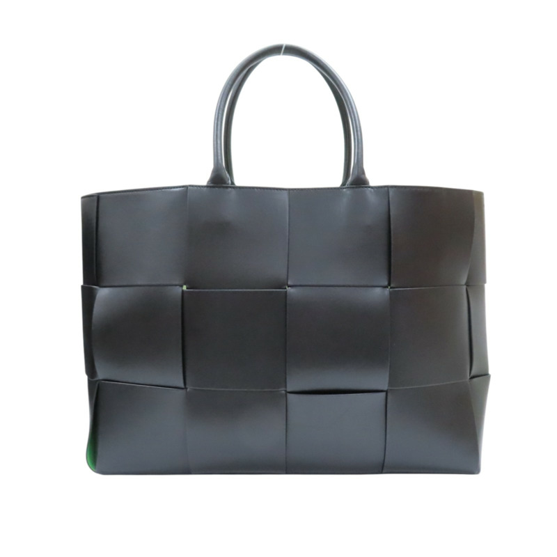 黑色 牛皮 綠色 麂皮 Large Arco 托特包 肩背包【BOTTEGA VENETA BV 寶緹嘉】 608608-1