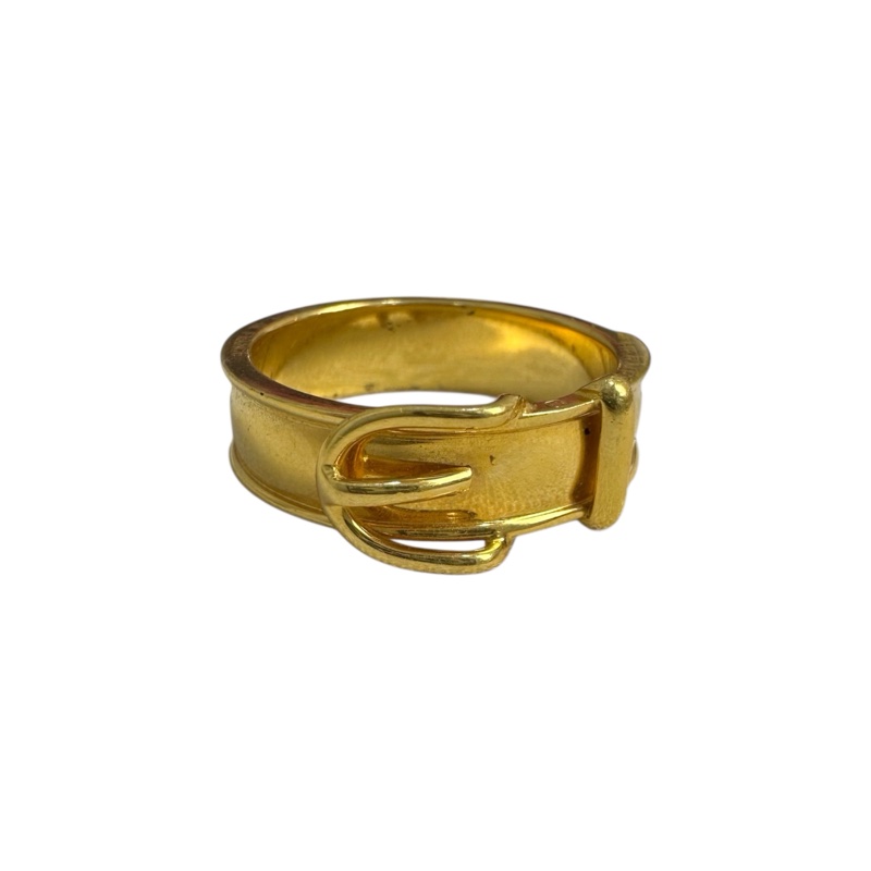 Hermes 中古 小號金色腰帶絲巾環-1