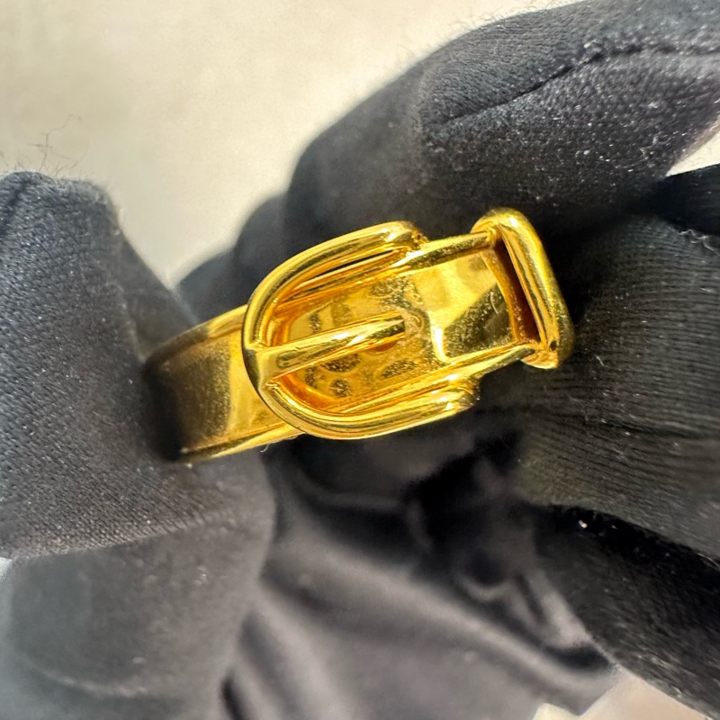 Hermes 中古 小號金色腰帶絲巾環-2