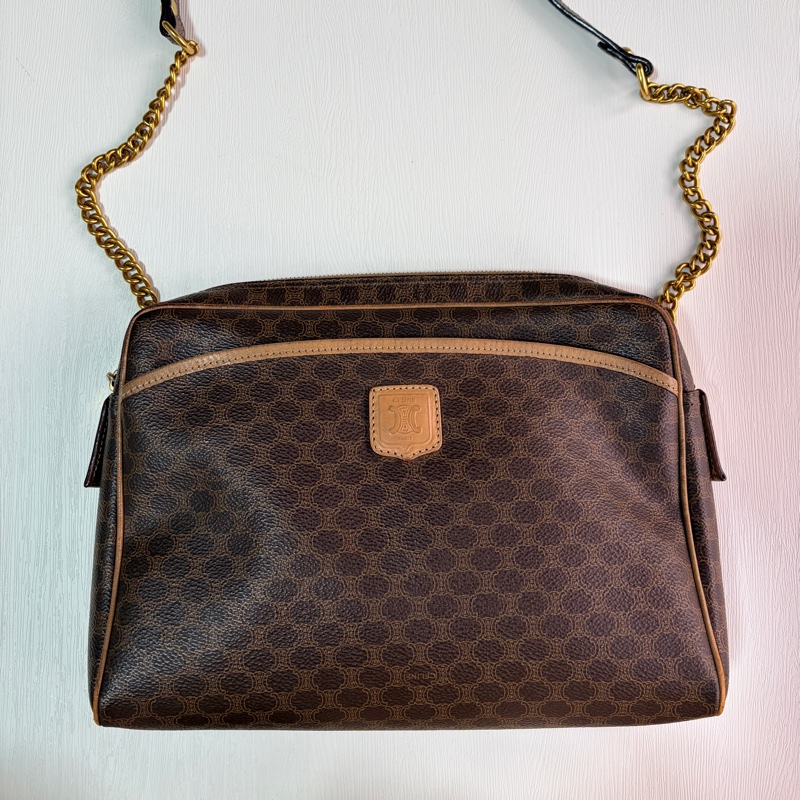 Celine 思琳 Macadam 老花側背包 斜背包-3