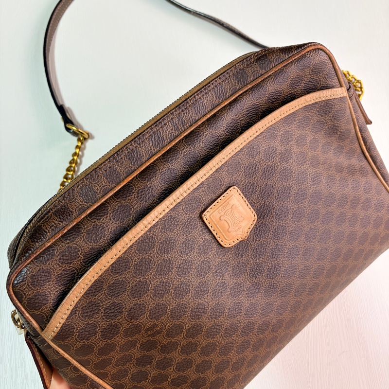 Celine 思琳 Macadam 老花側背包 斜背包-4