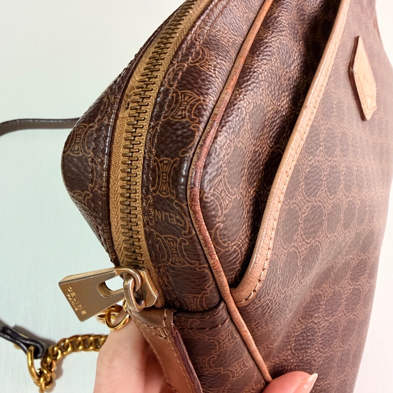 Celine 思琳 Macadam 老花側背包 斜背包-7