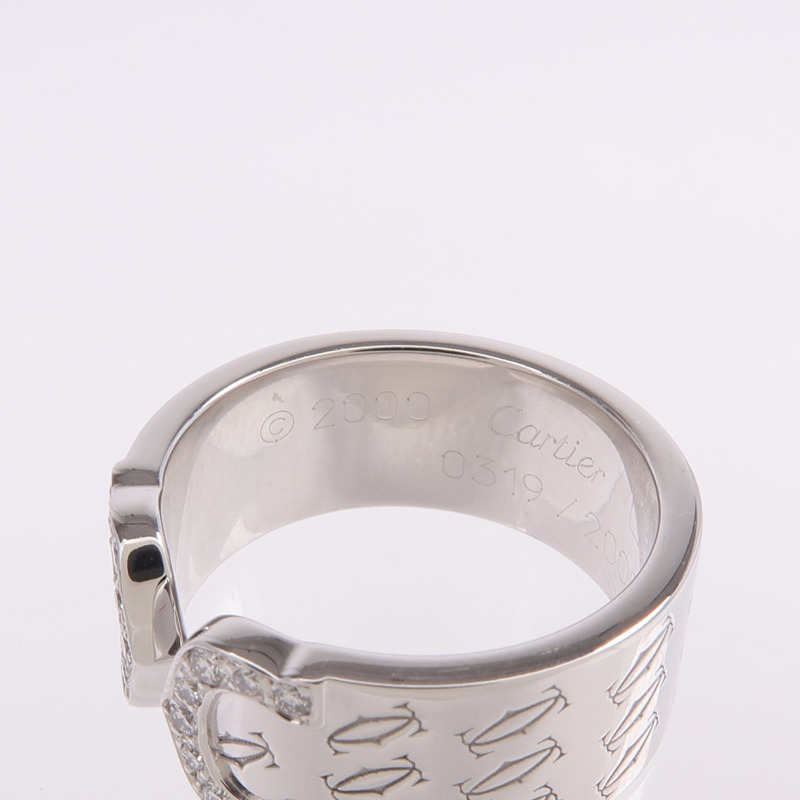 CARTIER 18K白金C2 Diamond Ring鑽石戒指Cartier#51/US#5.75-4