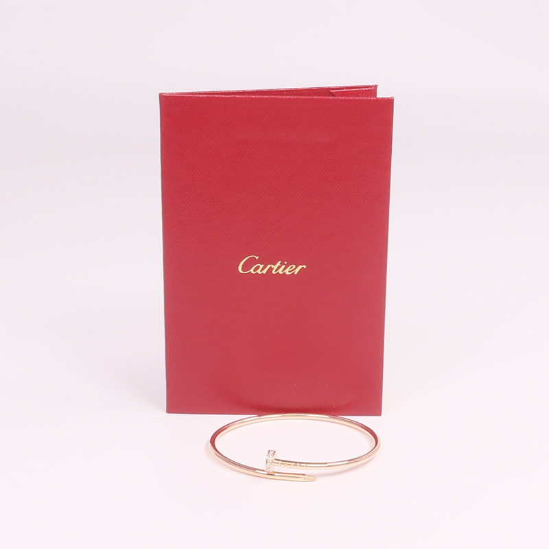 CARTIER 18K玫瑰金Juste un Clou Small Model鑽石手鐲Cartier#16-6
