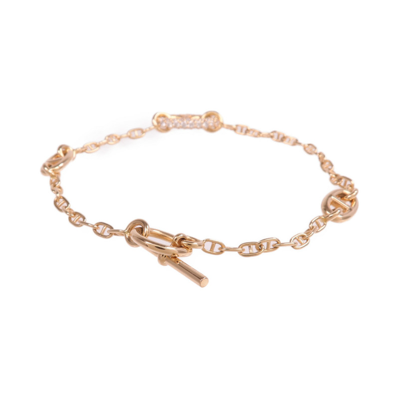 HERMES 18K玫瑰金Farandole Bracelet鑽石手鏈-2