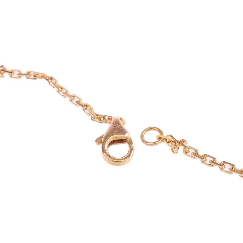 CARTIER 18K玫瑰金Love Necklace Half-Paved鑽石項鍊-5