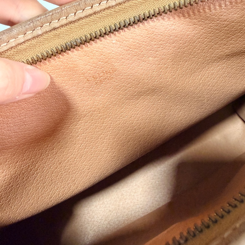 Celine Macadam Clutch 斜背包 棕色 老花 思琳小吊環-23